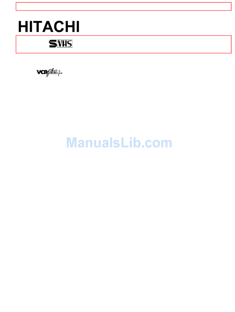 Hitachi VT-S772A User manual
