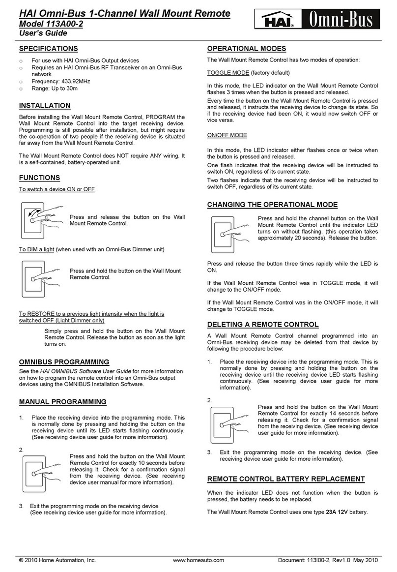 HAI 113A00-2 user guide
