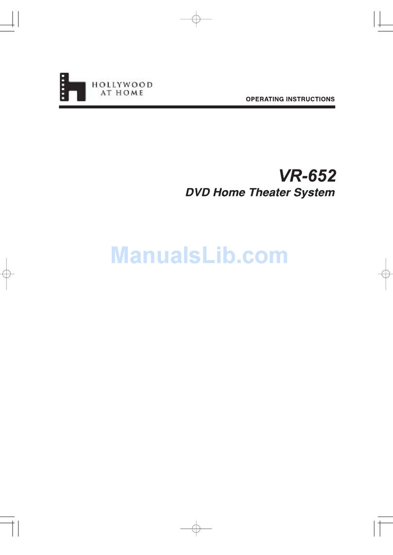 Hollywood VR-652 operating instructions