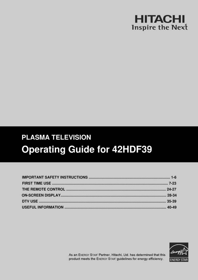 Hitachi 42HDF39 User manual