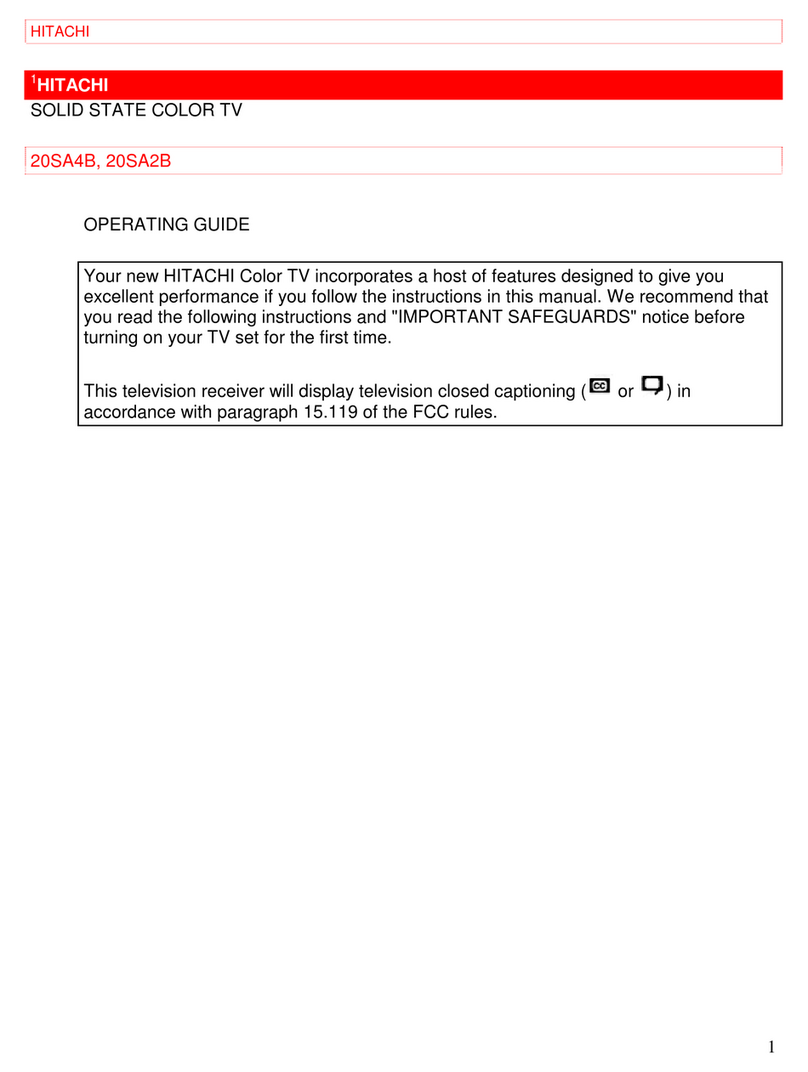 Hitachi 20SA4B, 20SA2B User manual