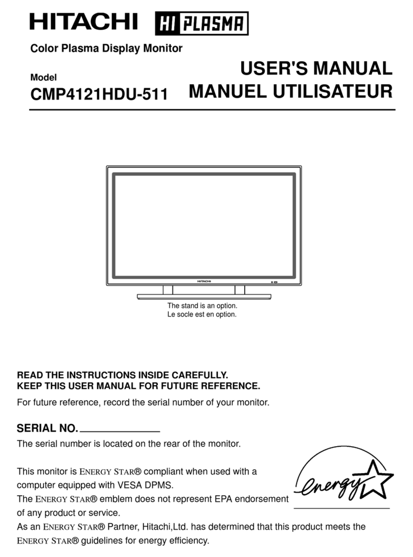 Hitachi CMP4121HDU User manual