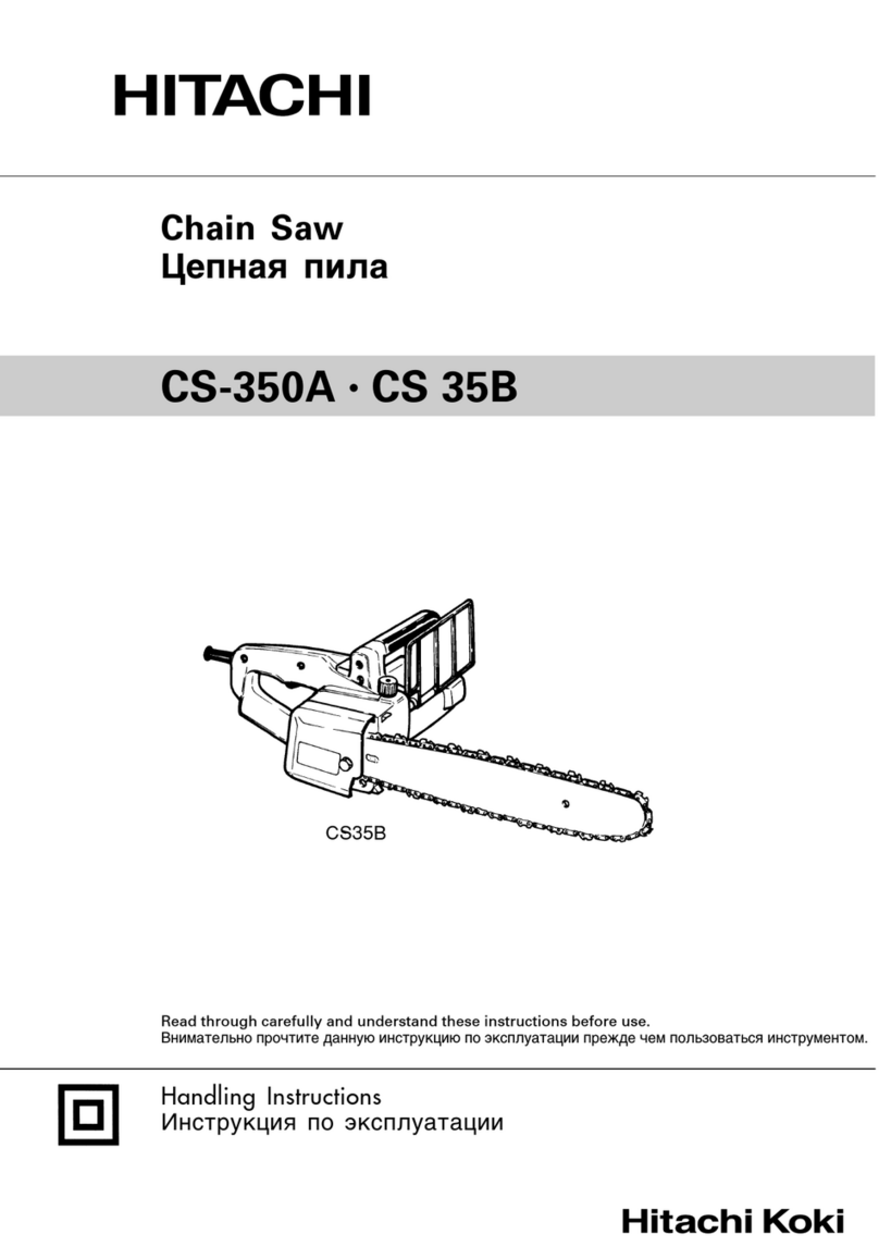 Hitachi CS 35B User manual