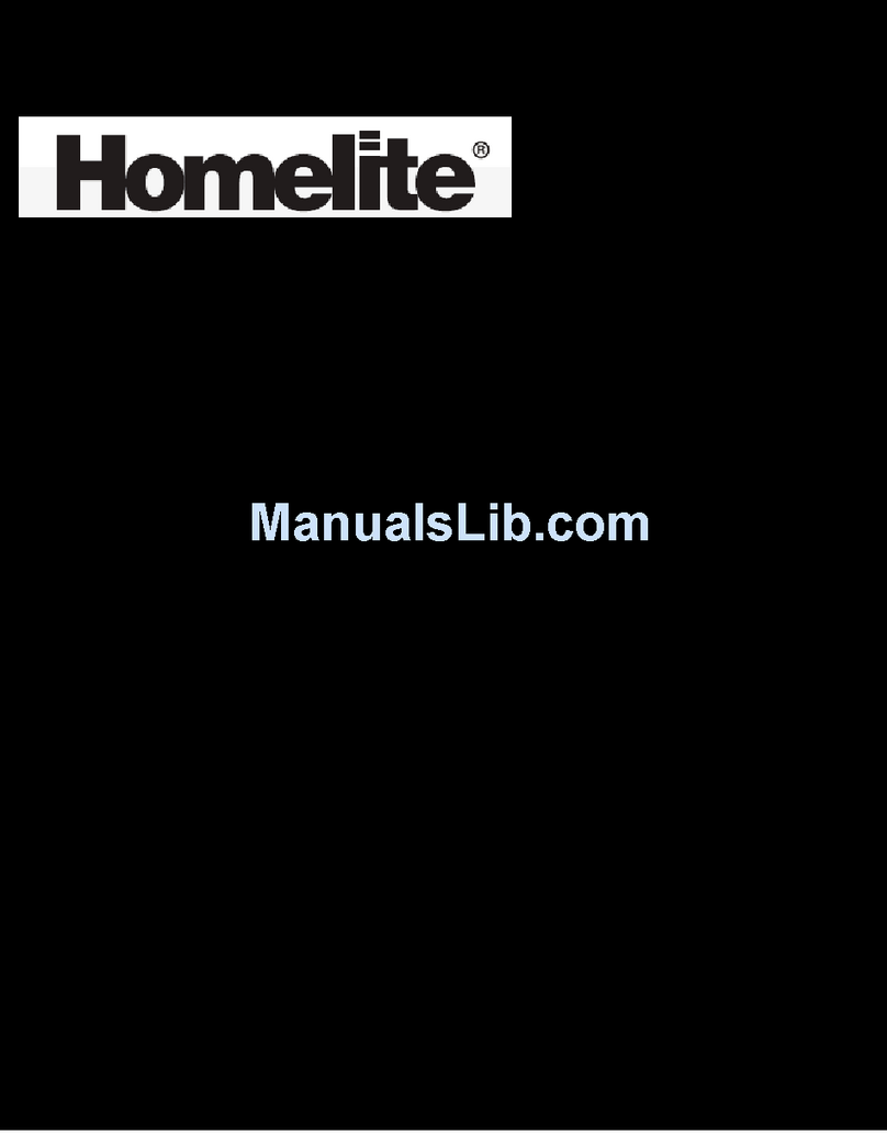 Homelite ELECTRIC GENERATOR User manual