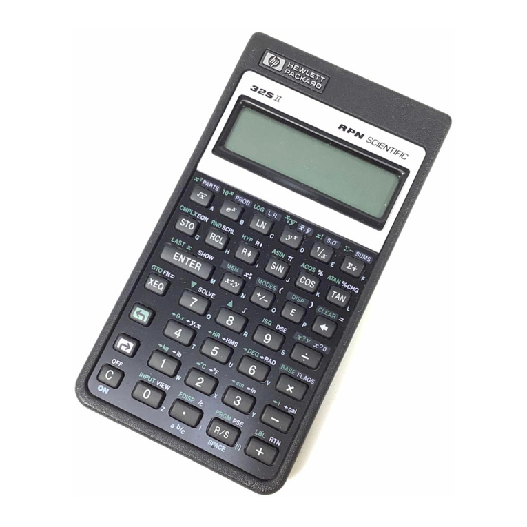 HP 32SII User manual