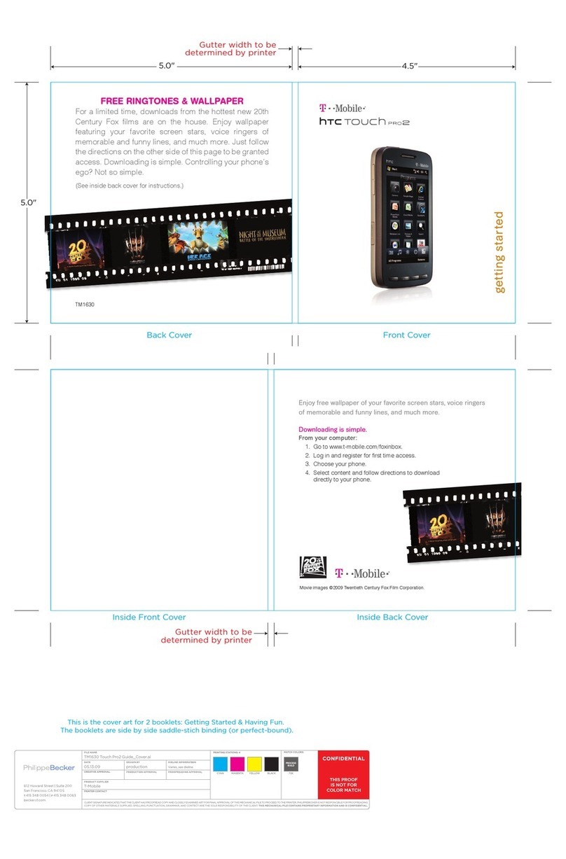 HTC Touch Pro2 TM1630 Getting started guide