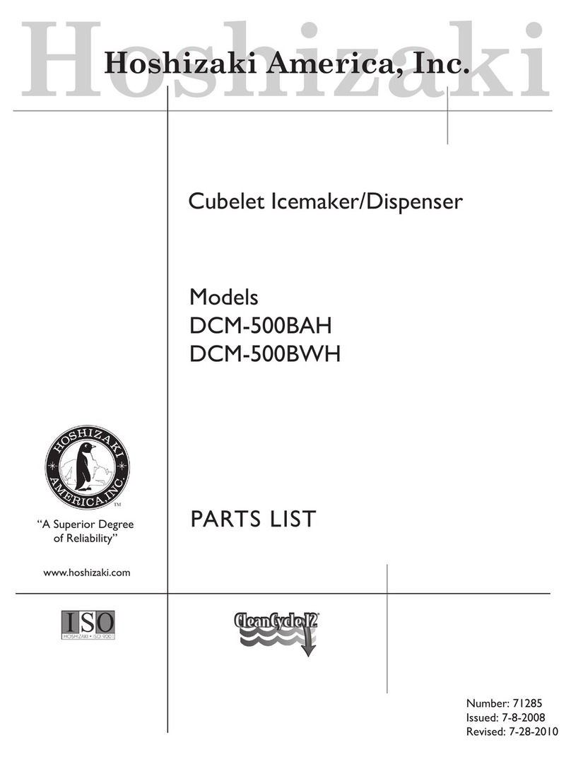 Hoshizaki DCM-500BAH parts list