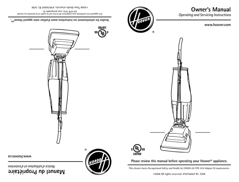 Hoover Guardsman C1633 owner's manual