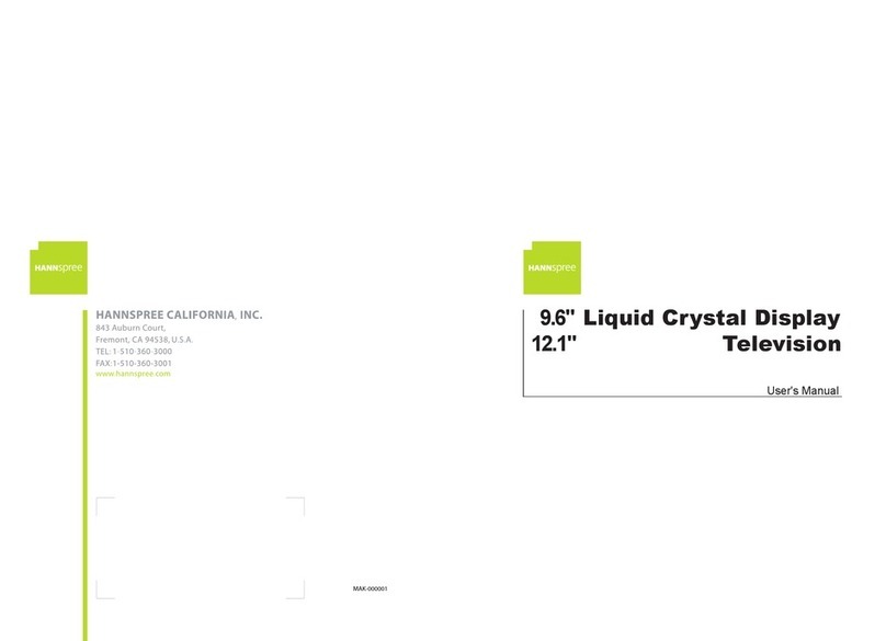 HANNspree 15" Liquid Crystal Display Television user manual