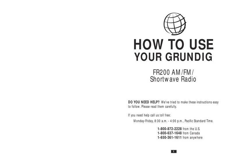 Grundig FR200 Operating instructions