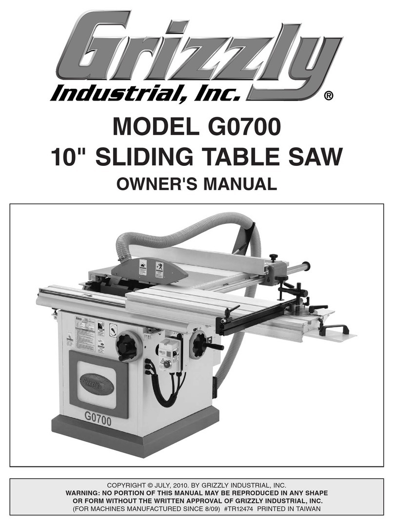 Grizzly G0700 User manual Grizzly G0700 User manual
