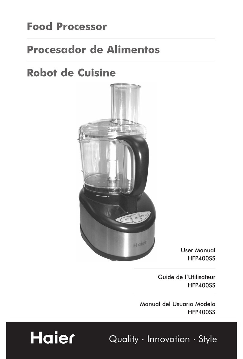 Haier HFP400SS - Food Processor, With user manual