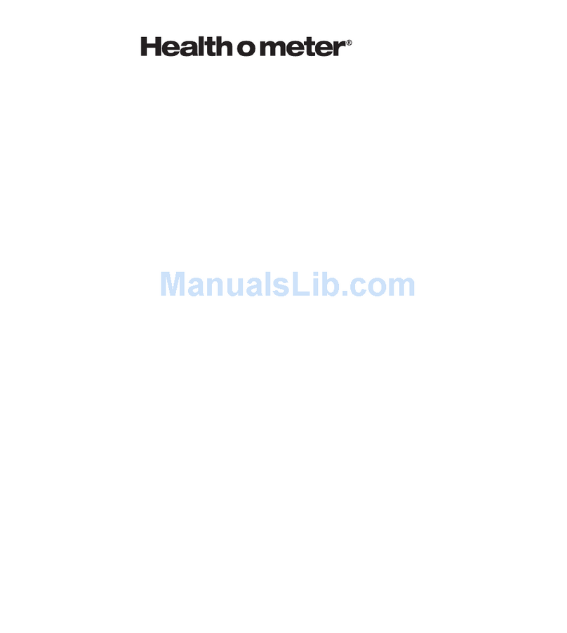 Health O Meter Digital Scale User instructions