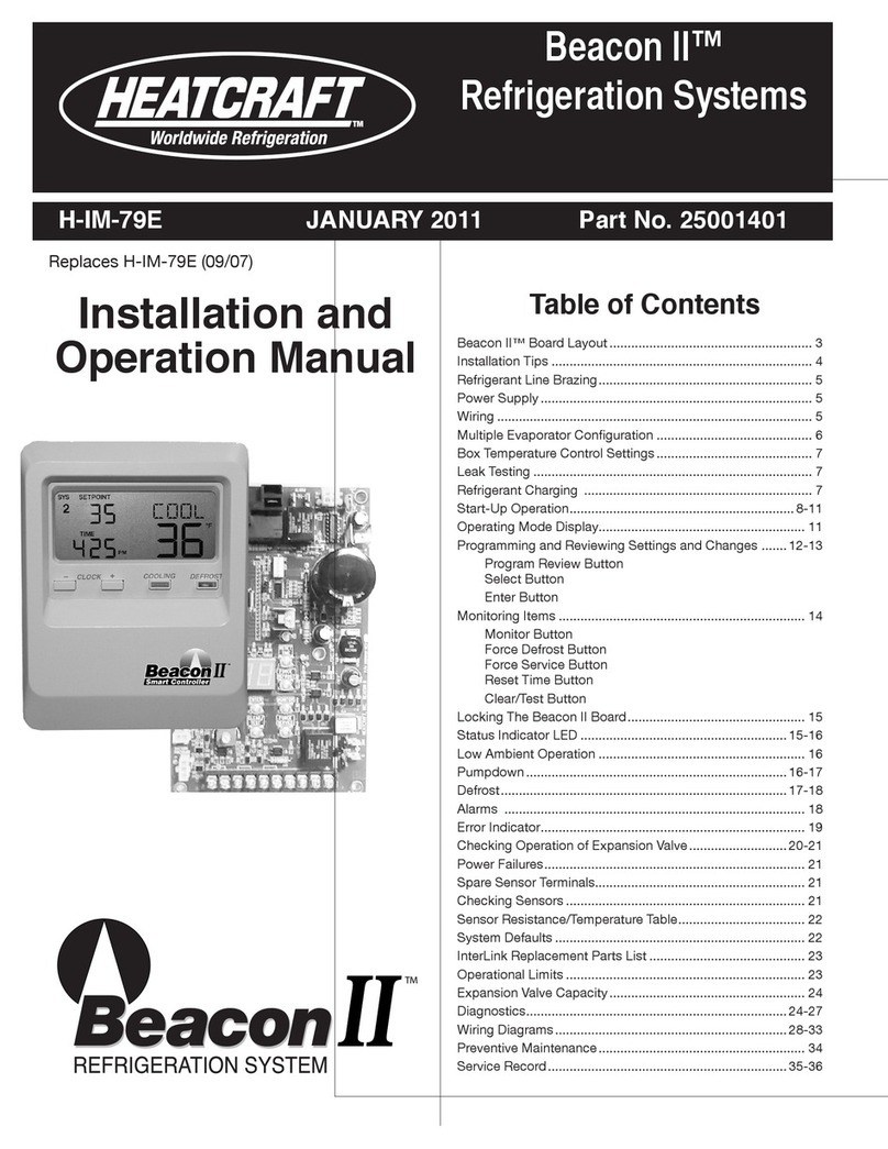 Heatcraft Refrigeration Products BEACON II H-IM-79E Installation and operation manual
