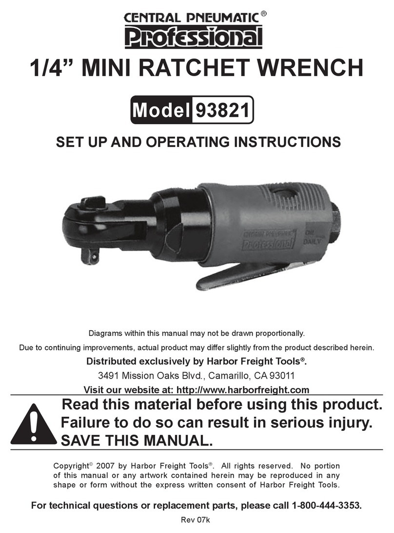 Harbor Freight Tools 93821 Set up and operating instructions