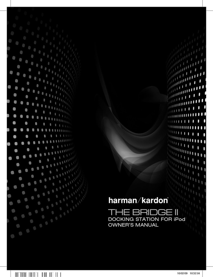 Harman Kardon MP3 Docking Station User manual
