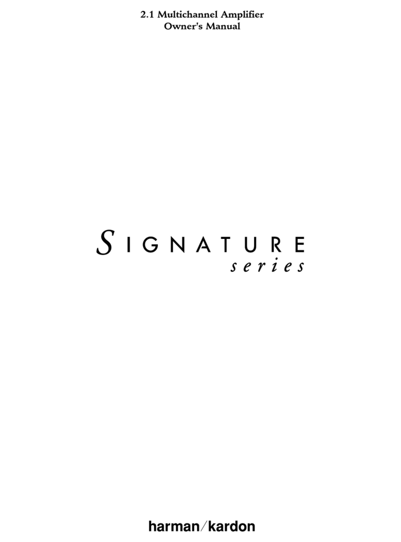 Harman Kardon Signature Series owner's manual