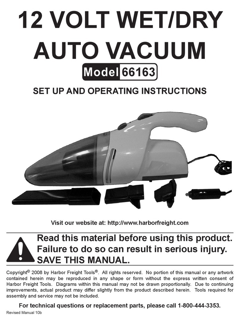 Harbor Freight Tools 66163 Set up and operating instructions