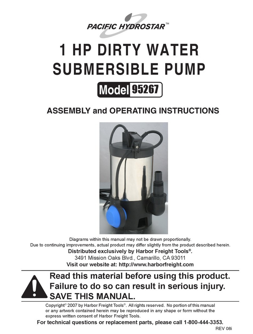 Pacific hydrostar PACIFIC HYDROSTAR 95267 Assembly and operating instructions