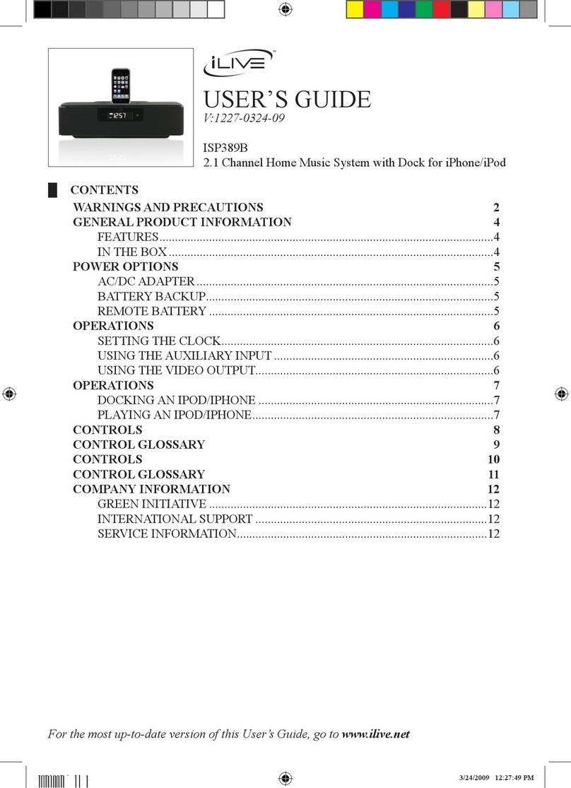 iLive 1227-0324-09 user guide