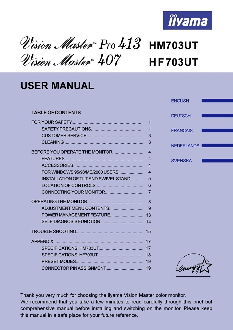 Iiyama HM703UT A User manual