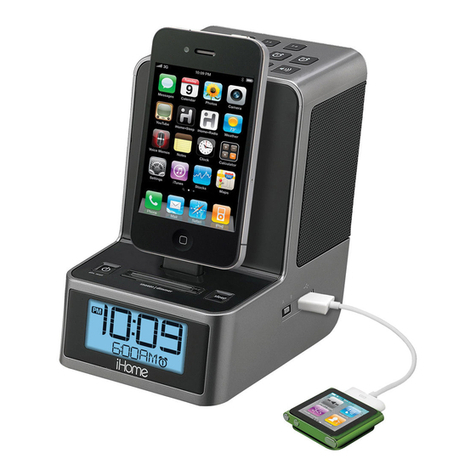 iHome IPOD ID37 user manual