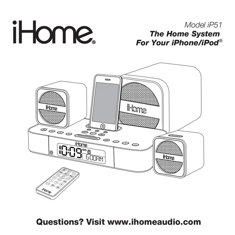 iHome iP51 User manual