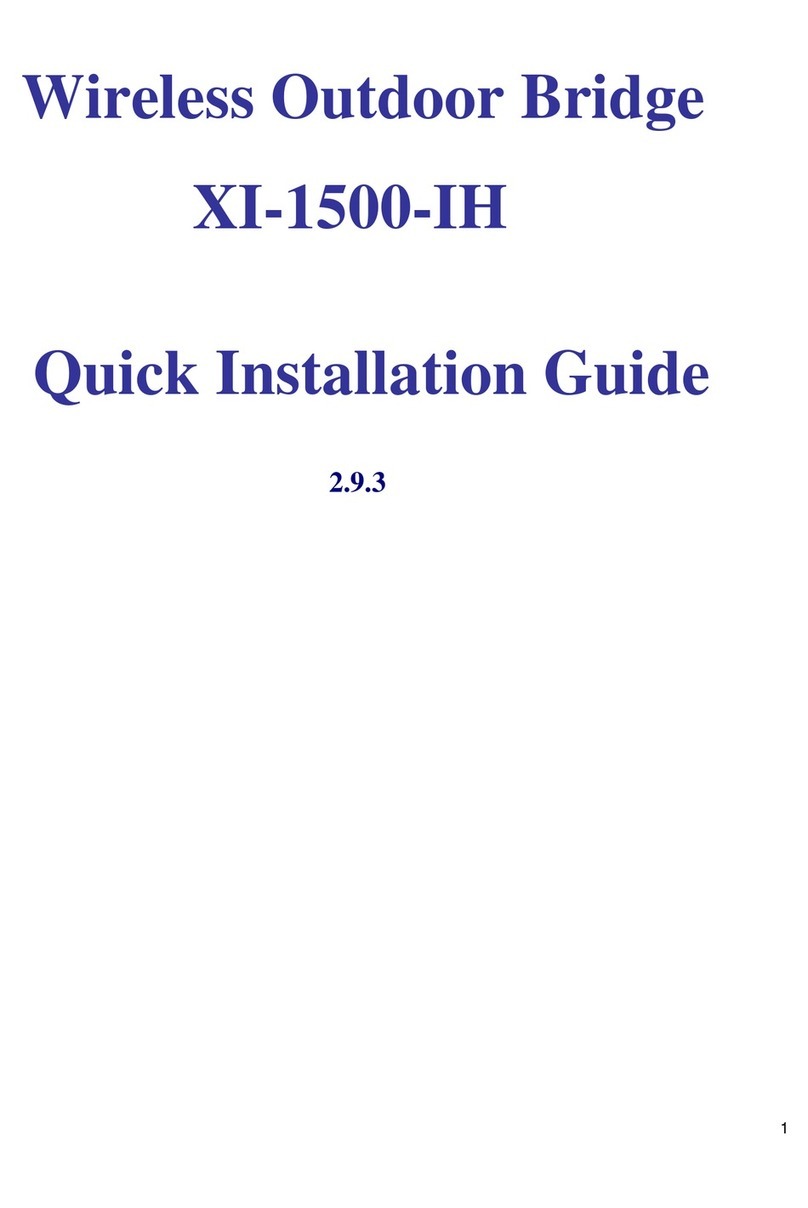 IMC Networks Wireless Outdoor Bridge XI-1500-IH User manual
