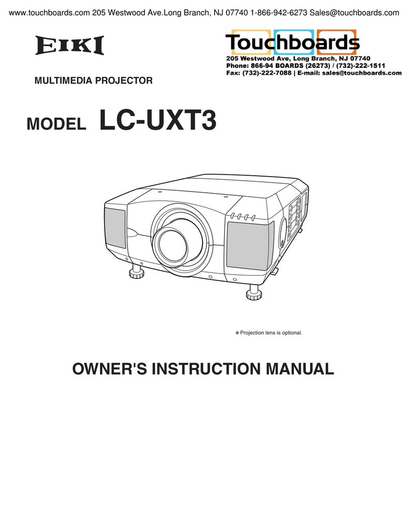 Eiki LC-UXT3 Setup guide