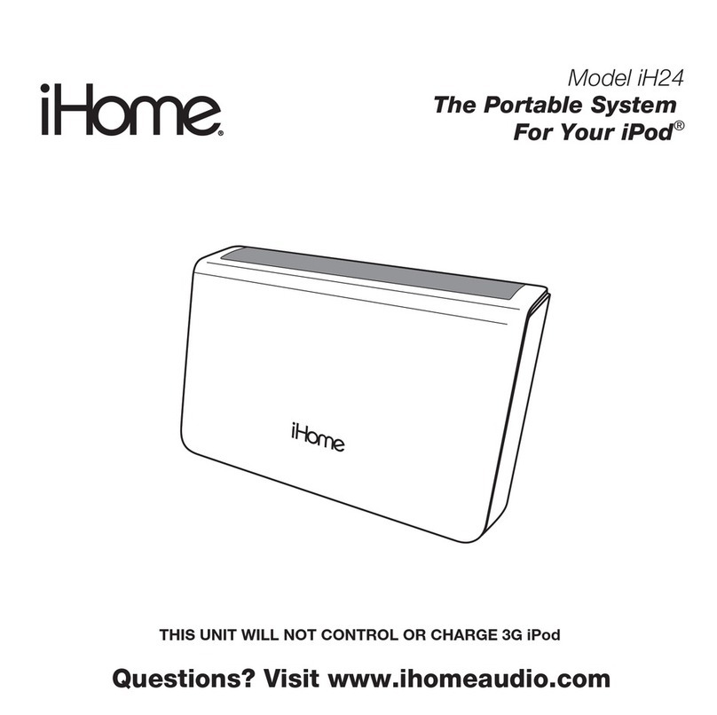 iHome IH24 product manual