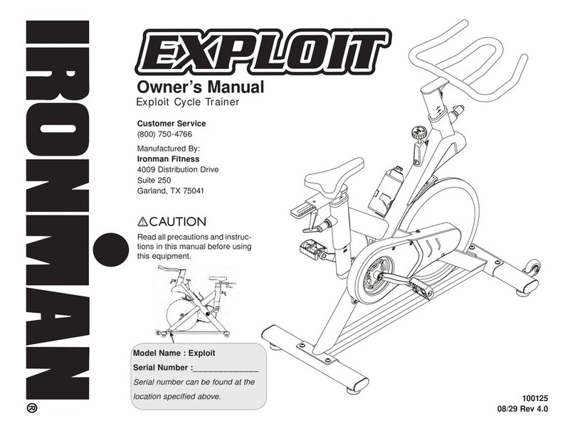 Ironman Fitness Exploit 100125 owner's manual