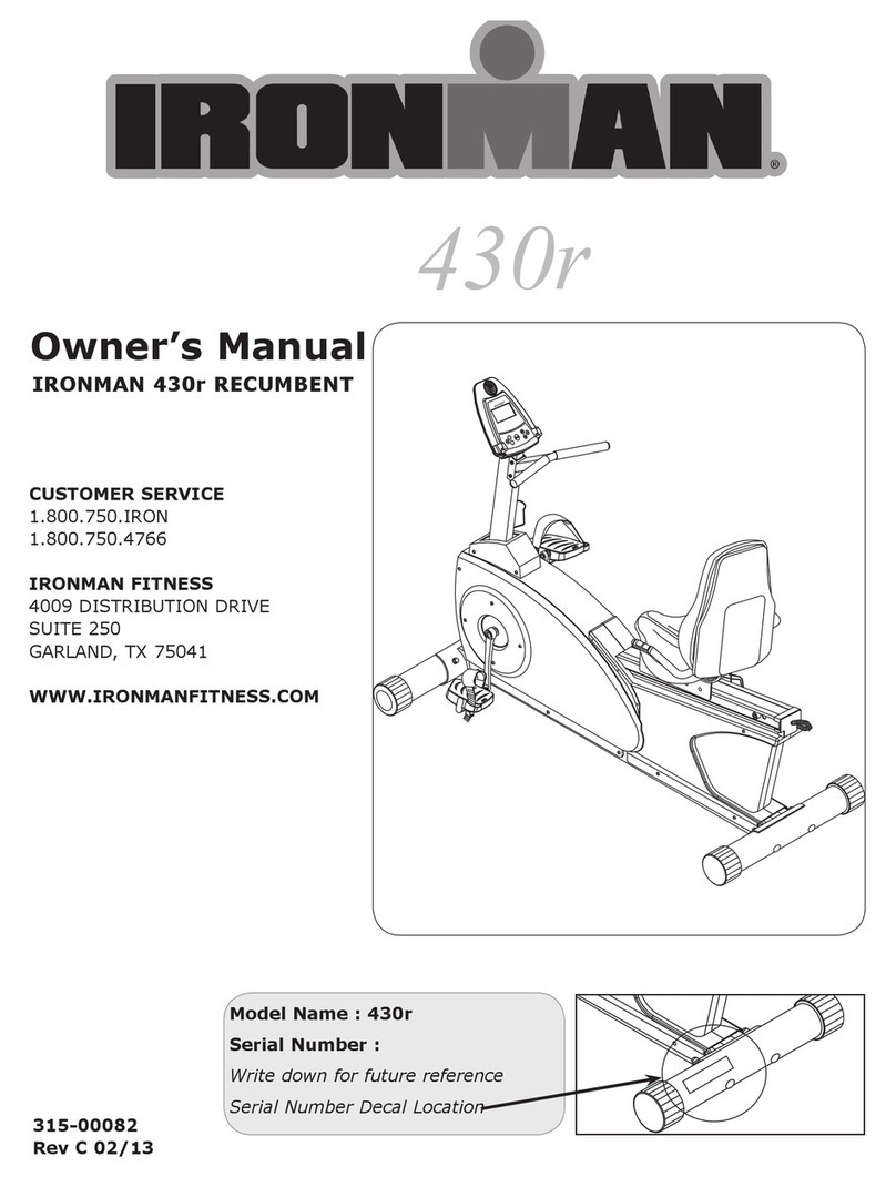 Ironman Fitness 430r owner's manual