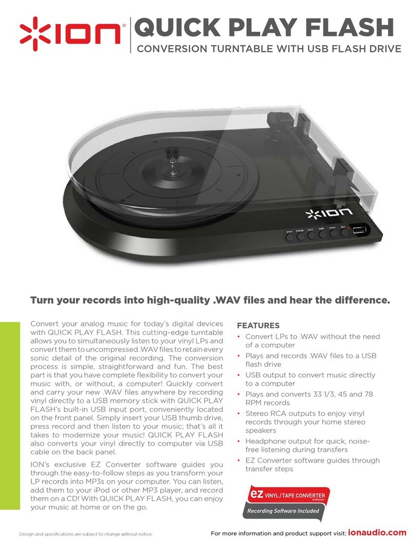 ION QUICK PLAY FLASH User manual