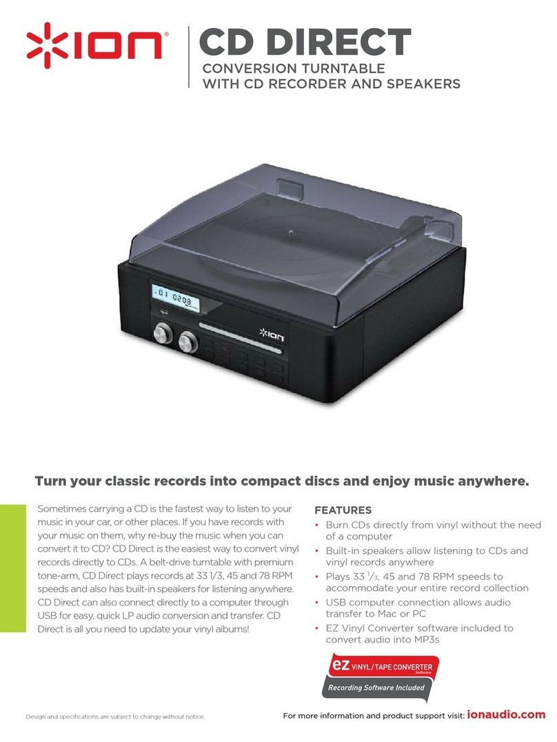 ION CD DIRECT User manual