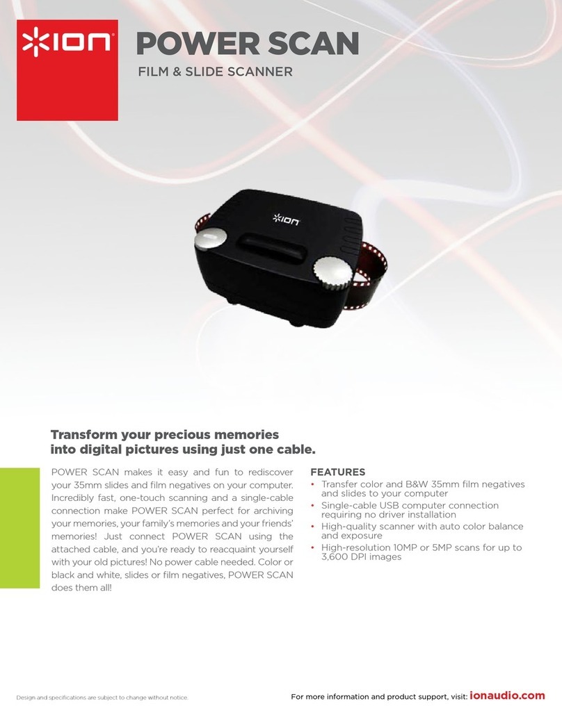 ION POWER SCAN User manual