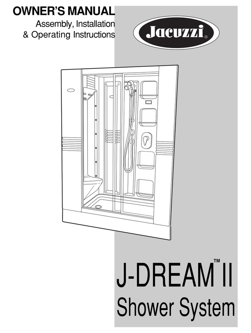 Jacuzzi J-DREAM II User manual