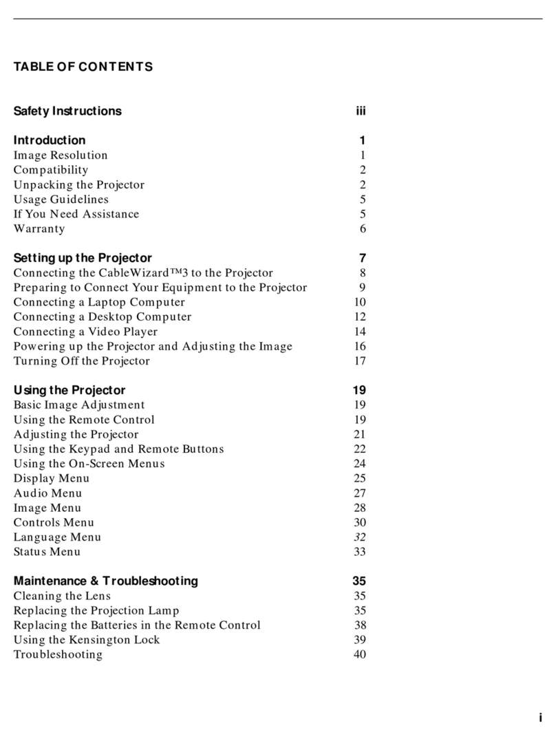 InFocus LPTM425z User manual
