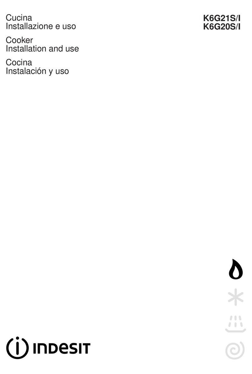 Indesit K6G21S/I Installation and use