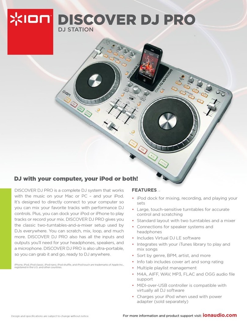 ION DISCOVER DJ PRO User manual ION DISCOVER DJ PRO User manual