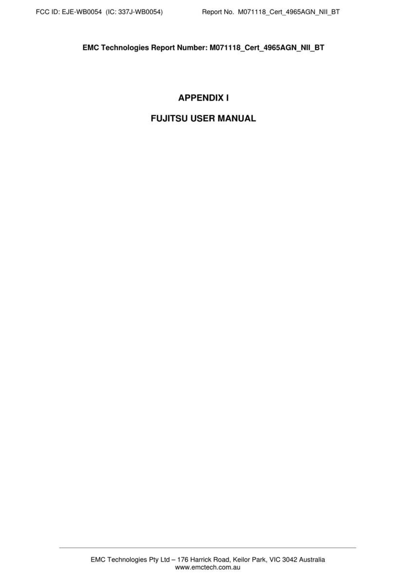 Fujitsu P8010 - LifeBook - Core 2 Duo 1.2 GHz User manual