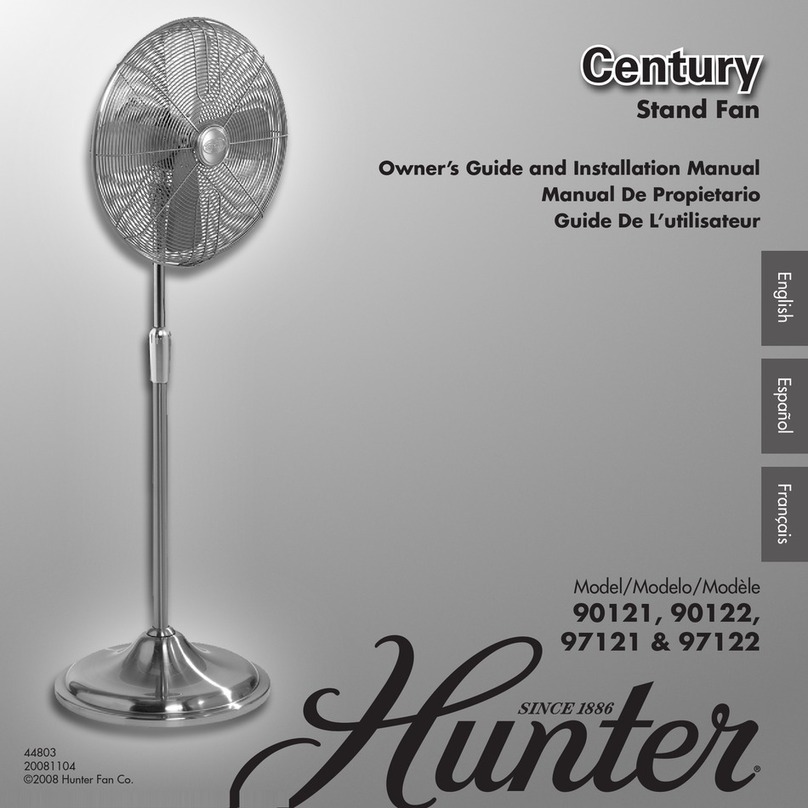 Hunter Century 44803 Service manual