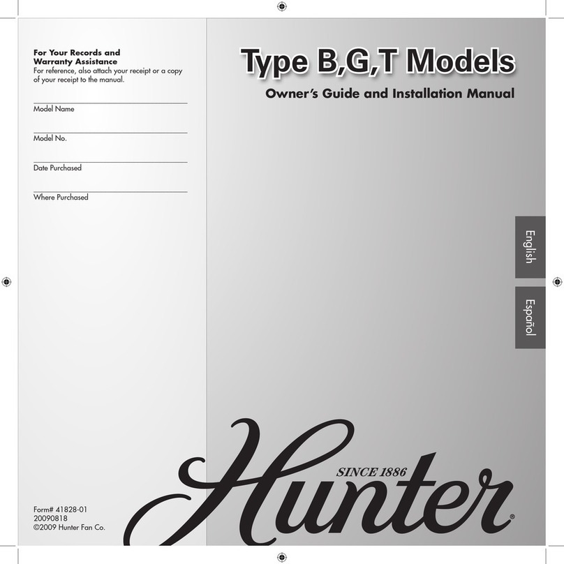 Hunter B User manual