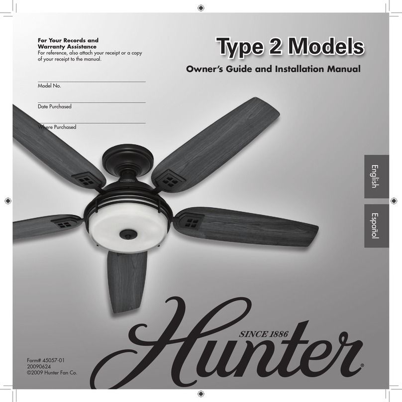 Hunter 45057-01 Instruction manual