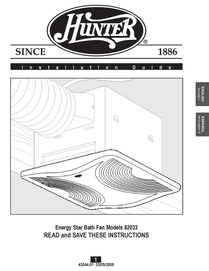 Hunter 43044-01 User manual