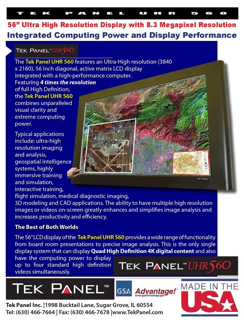Tek Panel Tek Panel UHR 560 Specifications
