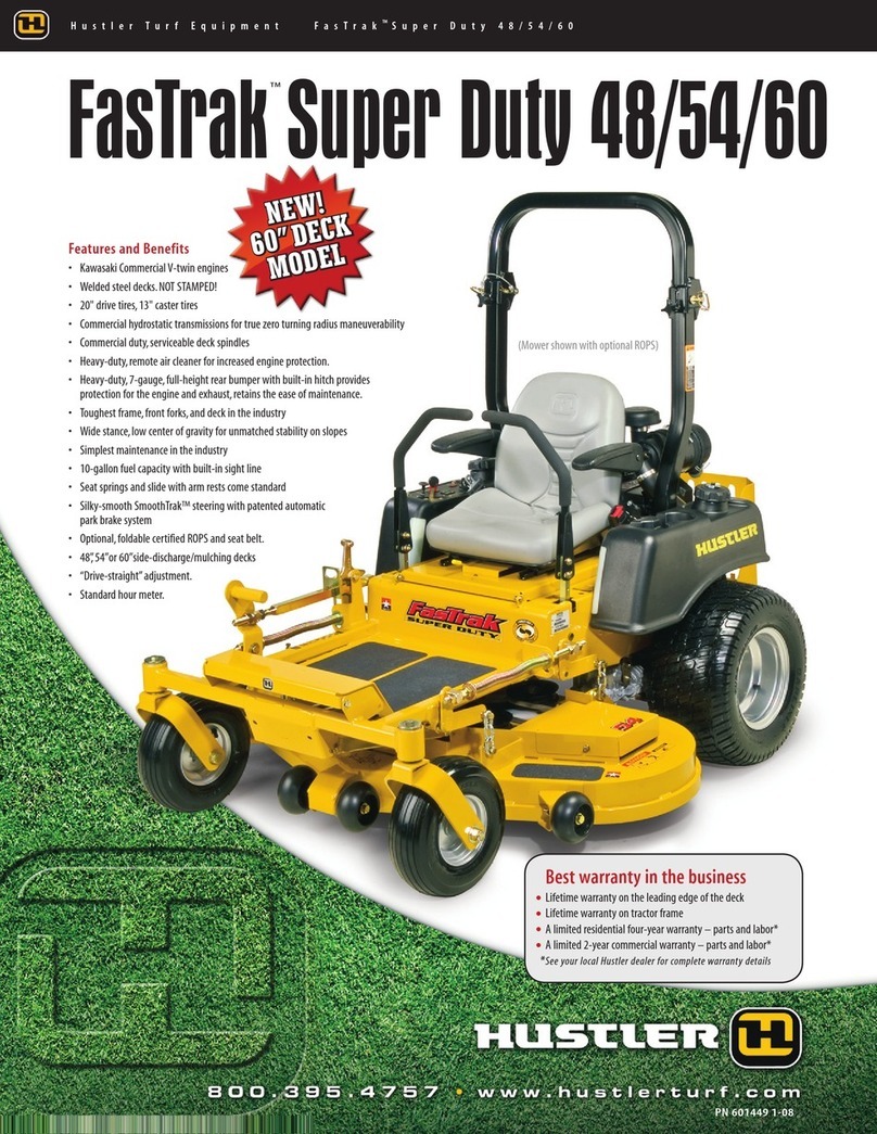HUSTLER FasTrak Super Duty 48 User manual