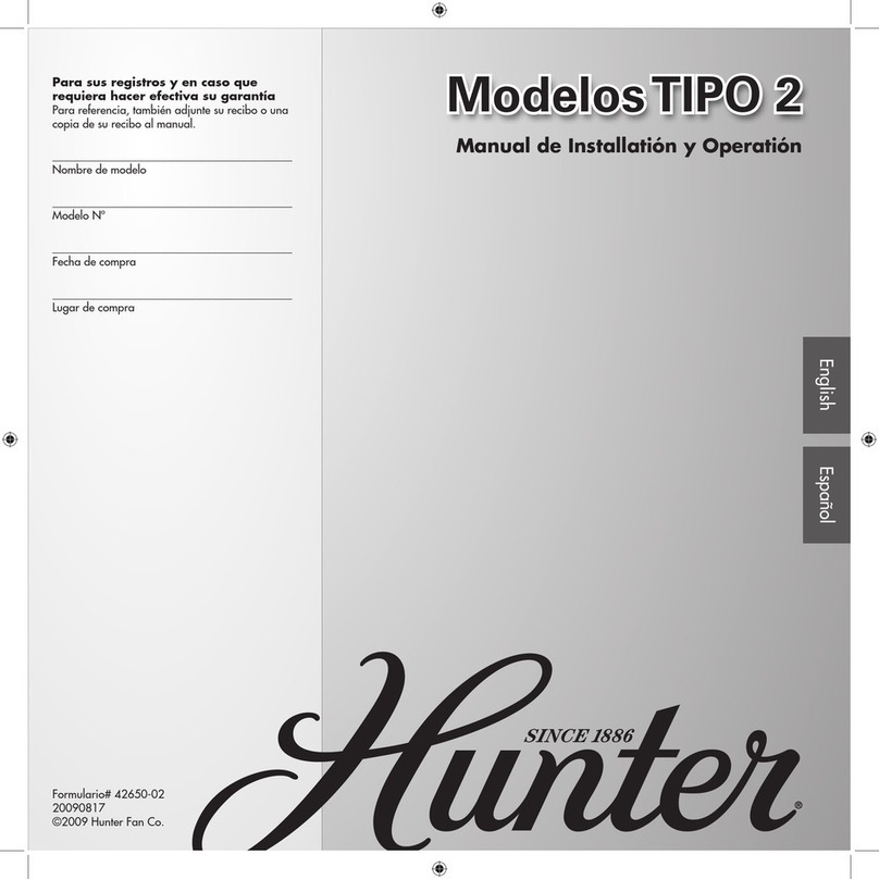 Hunter 42650-02 Instruction Manual