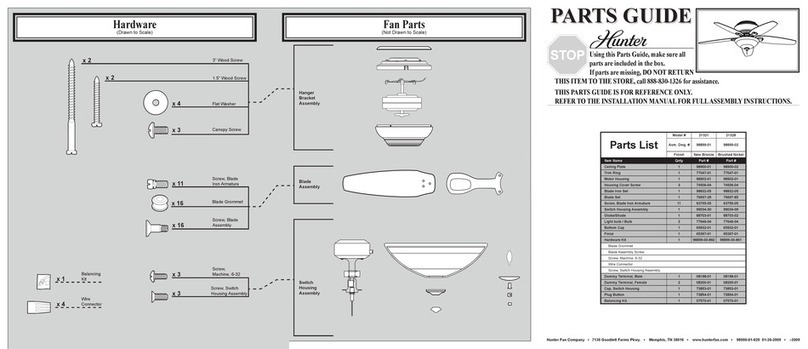 Hunter Vancouver 21321 Manual