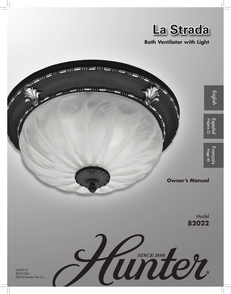 Hunter 82022 User manual