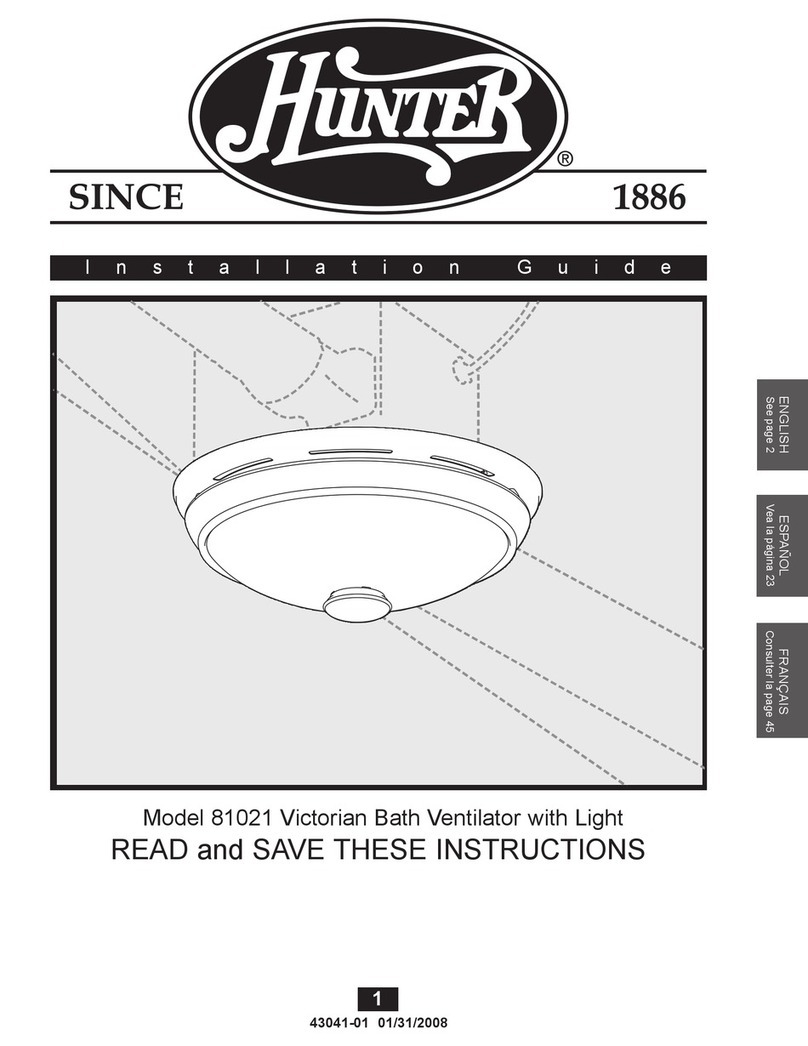 Hunter 43041-01 installation guide